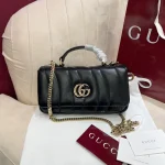 GUCCI GG Milano迷你紅色皮革手挽包-806017：圖片 2