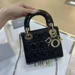 Dior Lady mini 黑色單肩包mini-M0505：圖片 2