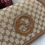 GUCCI Blondie中號黑色皮革手挽包-815716：圖片 9