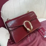 GUCCI Dionysus小號淺灰漆皮肩揹包-795005：圖片 4