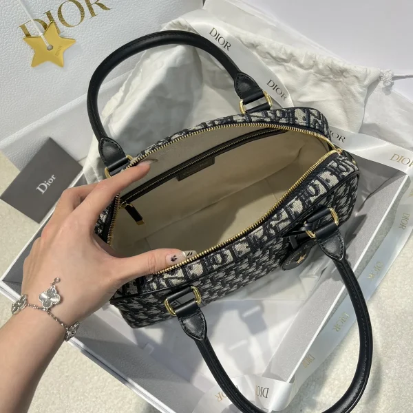 Dior D-Vibe 藍色斜挎包中號MM-M1341：圖片 15