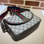 GUCCI Ophidia藍帆布斜挎包-722117：圖片 11