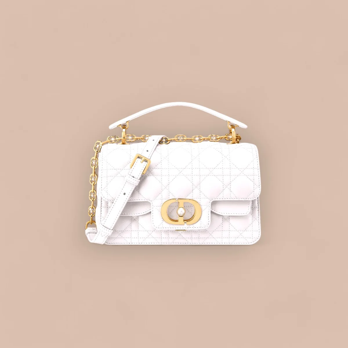 Dior Jolie 奶白小牛皮單肩包小號PM-M9271 1 Dior Jolie 奶白小牛皮單肩包小號PM-M9271