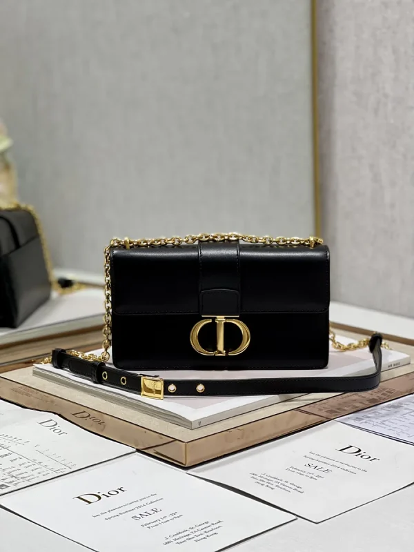 Dior 30 Montaigne 黑色單肩包小號PM-M9334：圖片 2