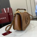 GUCCI Blondie小號米棕帆布手提包-815714：圖片 3