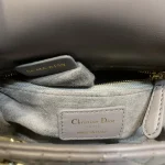 Dior Lady MINI 灰色羊皮斜挎包MINI-M0505：圖片 10