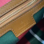 GUCCI GG Emblem大號黑色皮革肩揹包-815217：圖片 10
