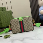 GUCCI Ophidia米棕帆布斜揹包-699439：圖片 2