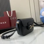 GUCCI Horsebit 1955米棕皮革肩揹包-815205：圖片 3