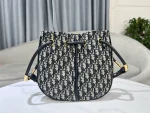 Dior Nolita 藍色斜背包中號MM-M2312：圖片 8