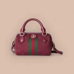 GUCCI Ophidia迷你米棕帆布斜背包-781490