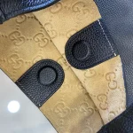 GUCCI B系列中號黑色粒面托特包-820169：圖片 10