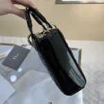 Dior Lady 黑色單肩包中號MM-M0540：圖片 5