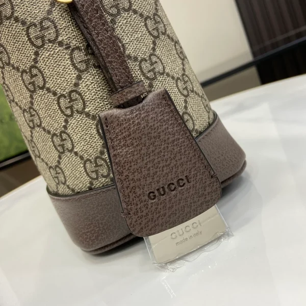 GUCCI Ophidia小號米白帆布水桶包-781402：圖片 7
