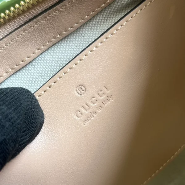 GUCCI GG Quilted中號粉米皮革斜背包-735049：圖片 9