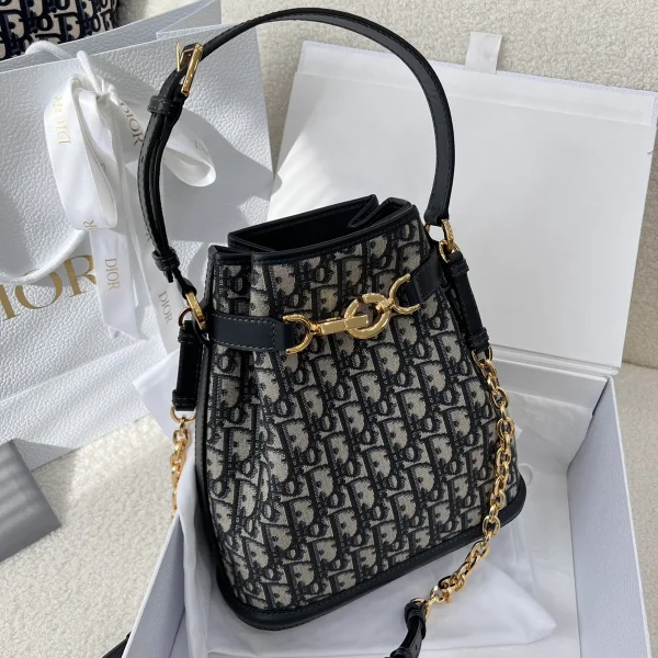 Dior C'est 藍色水桶包中號MM-M2271：圖片 6