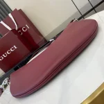 GUCCI Rosso Ancora紅色皮革斜揹包-801887：圖片 7