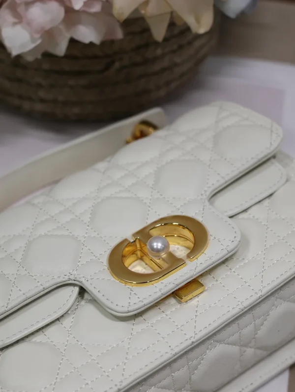 Dior Jolie 奶白小牛皮單肩包小號PM-M9271：圖片 6