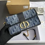 Dior 30 Montaigne 藍色單肩包小號PM-Monta：圖片 8