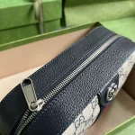 GUCCI Ophidia中號藍米帆布斜揹包-681064：圖片 7