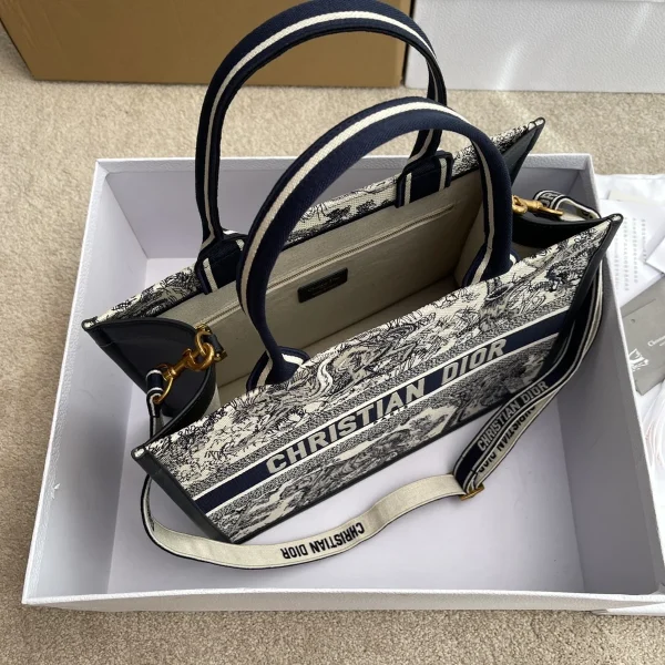 Dior Book 白色托特包中號MM-M1324：圖片 7