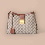 GUCCI Padlock中號米白帆布肩揹包-795113