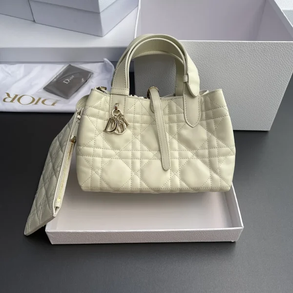 Dior Toujours 白色手提包小號PM-M2822：圖片 2