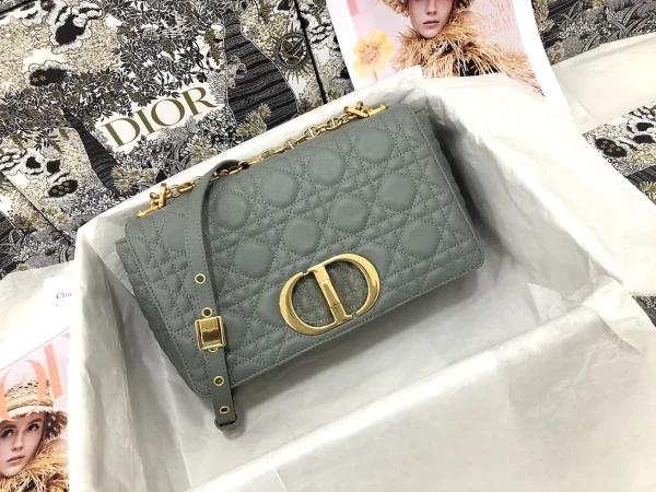 Dior Caro 灰色小牛皮包中號MM-M9242：圖片 2