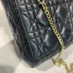 Dior Lady mini 黑色斜挎包mini-M0505：圖片 6