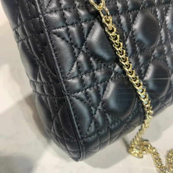 Dior Lady mini 黑色斜挎包mini-M0505：圖片 6