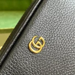 GUCCI GG Marmont黑色皮革斜揹包-772759：圖片 6