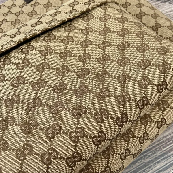 GUCCI Original GG大號米棕帆布托特包-802166：圖片 6