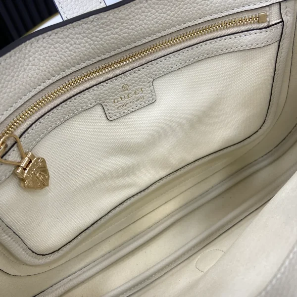 GUCCI Jackie 1961小號灰褐皮革肩揹包-810232：圖片 10