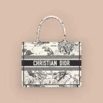 Dior Book 奶白色托特包中號MM-M1296