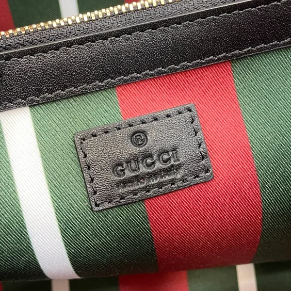 GUCCI GG Emblem中號米棕帆布托特包-815213：圖片 10
