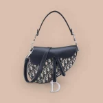 Dior Saddle 藍色單肩包中號MM-M0455