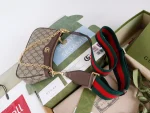 GUCCI Ophidia藍帆布斜挎包-735132：圖片 4