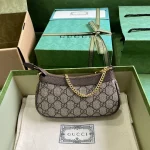 GUCCI Ophidia米白帆布斜揹包-764960：圖片 3