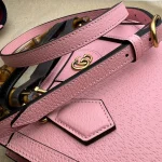 GUCCI Diana黑色皮革手提包-702732：圖片 6