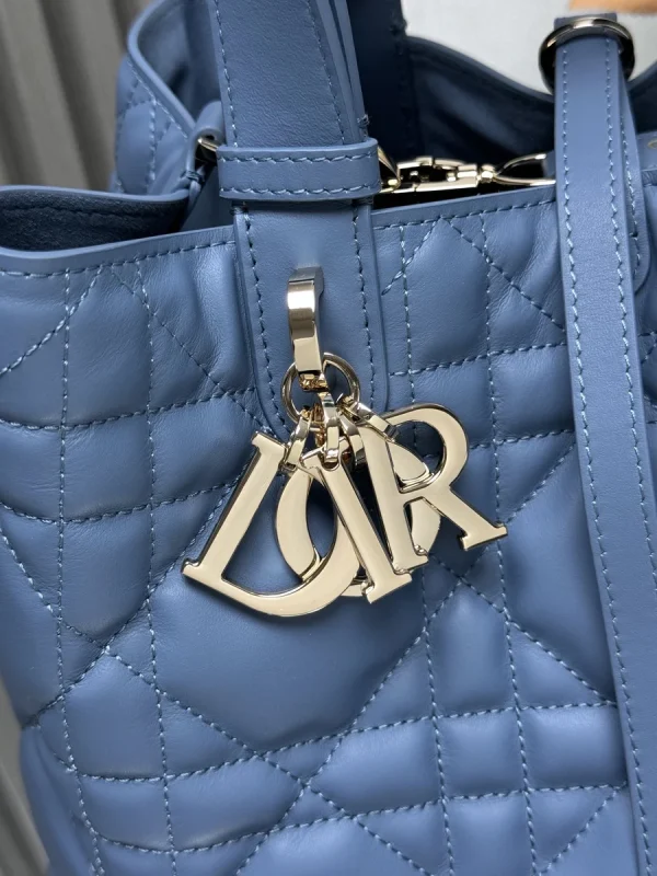 Dior Toujours 藍色小牛皮肩背包中號MM-M2821：圖片 4