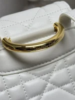 Dior Caro 白色羊皮背包小號PM-M6302：圖片 8