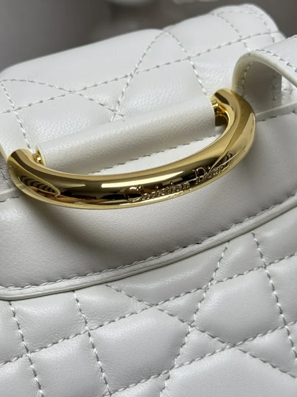 Dior Caro 白色羊皮背包小號PM-M6302：圖片 8