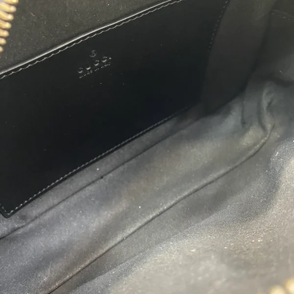 GUCCI GG Marmont黑色漆皮肩揹包-802448：圖片 9