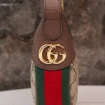 GUCCI Ophidia米棕帆布斜背包-658551：圖片 10
