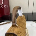 GUCCI Dionysus棕色麂皮斜揹包-813400：圖片 9