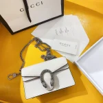 GUCCI Dionysus迷你米白帆布斜揹包-476432：圖片 2