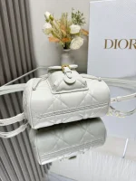 Dior Caro 白色羊皮背包小號PM-M6302：圖片 6
