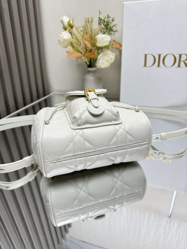 Dior Caro 白色羊皮背包小號PM-M6302：圖片 6