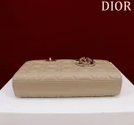 Dior Lady 沙色羊皮斜挎包中號MM-M0540：圖片 5