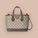 GUCCI Ophidia藍米帆布手挽包-811716